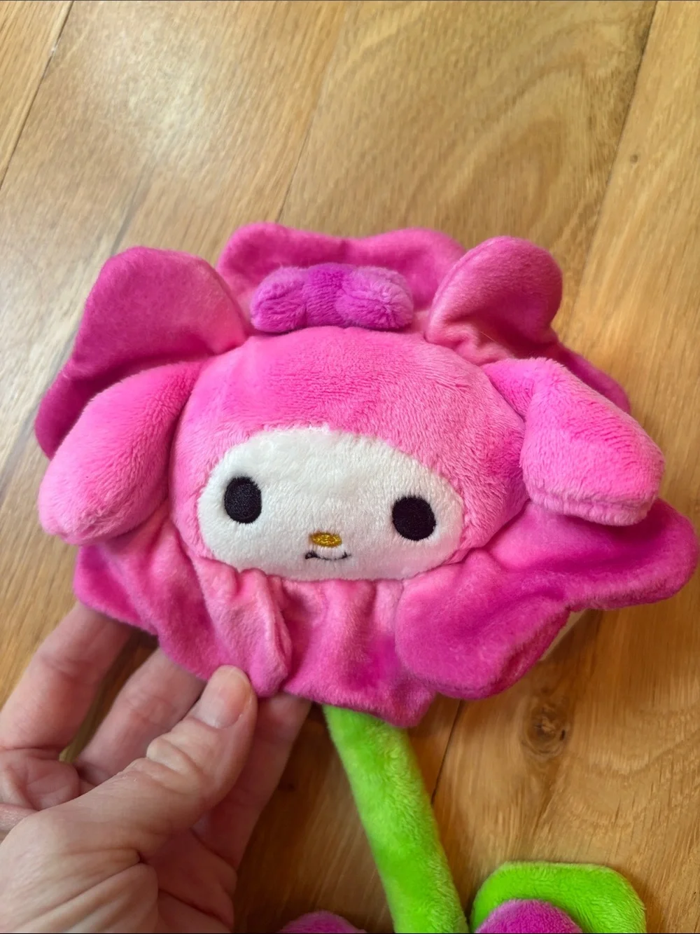 Sanrio My Melody Flower Plush Poseable 14”